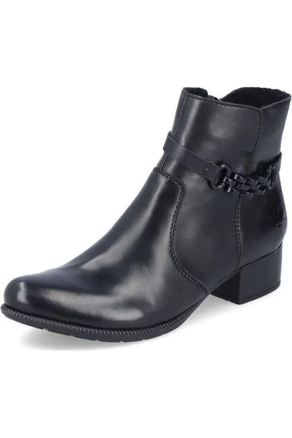 Utility Style Outback Travel Rieker Womens Ankle Boots 78676 00 black