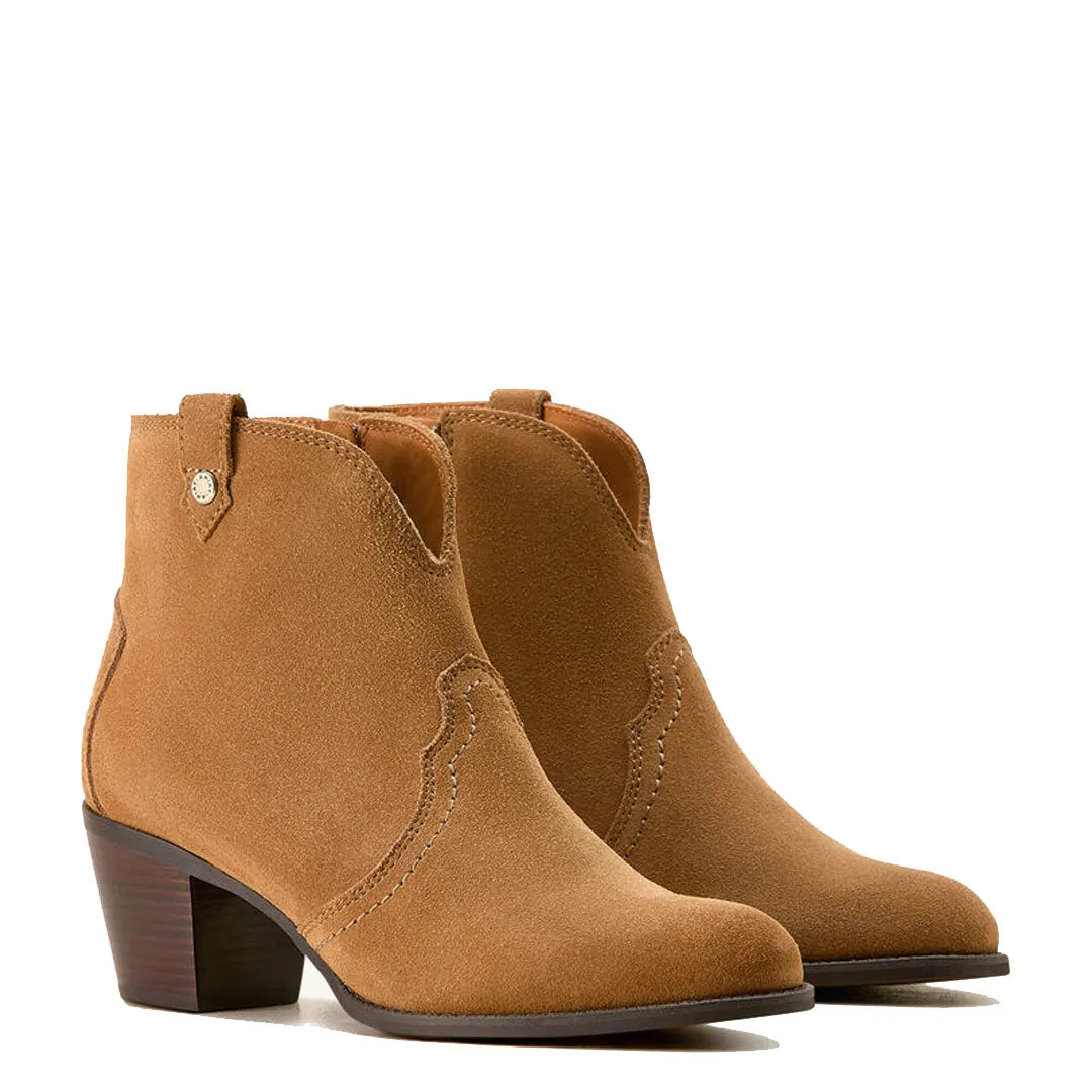 Non-Slip Grip Zipper Closure Ariat Womens Tilbury Carmel Suede