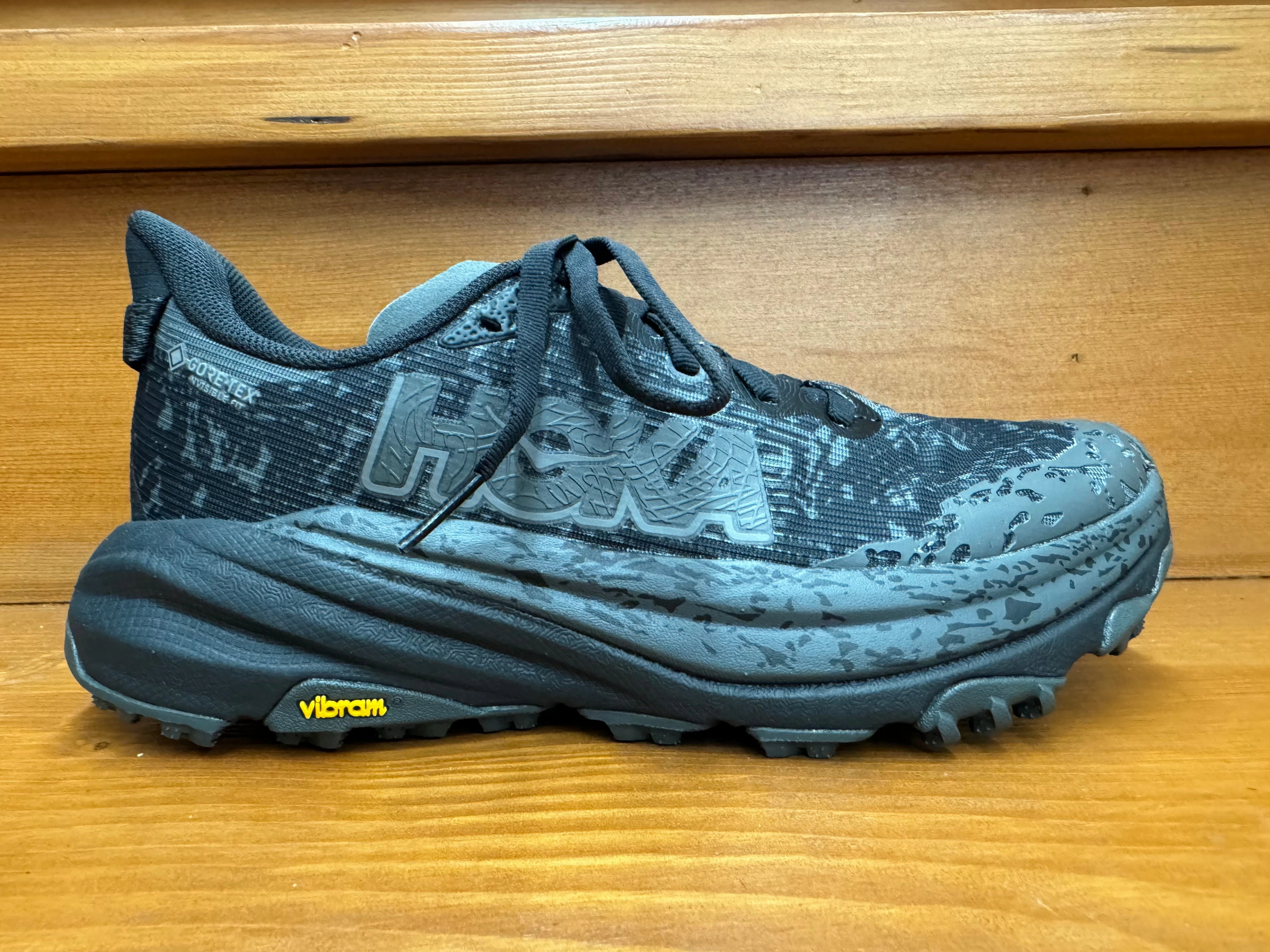 All Season Sporty Style Hoka Speedgoat 6 GTX Black/Outer Orbit 1155150-BCKT & 1155770-BCKT