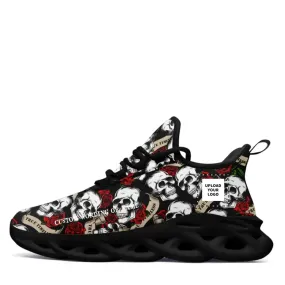 Asics Gel Kayano Ace Spikeless Golf Shoes Custom MS Shoes with Rose and Skull Theme, Tailored for Enthusiasts of Romantic Rebellion,2016MS-23023001,Winter Sneakers,Outdoor Boots,Comfy Winter Boots