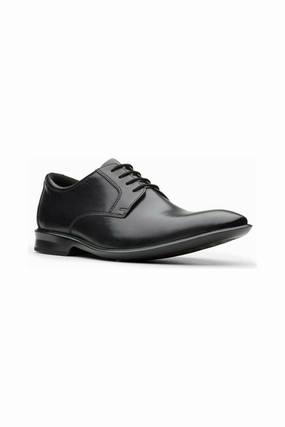 Clarks Bensley Lace Black leather Soft Interior