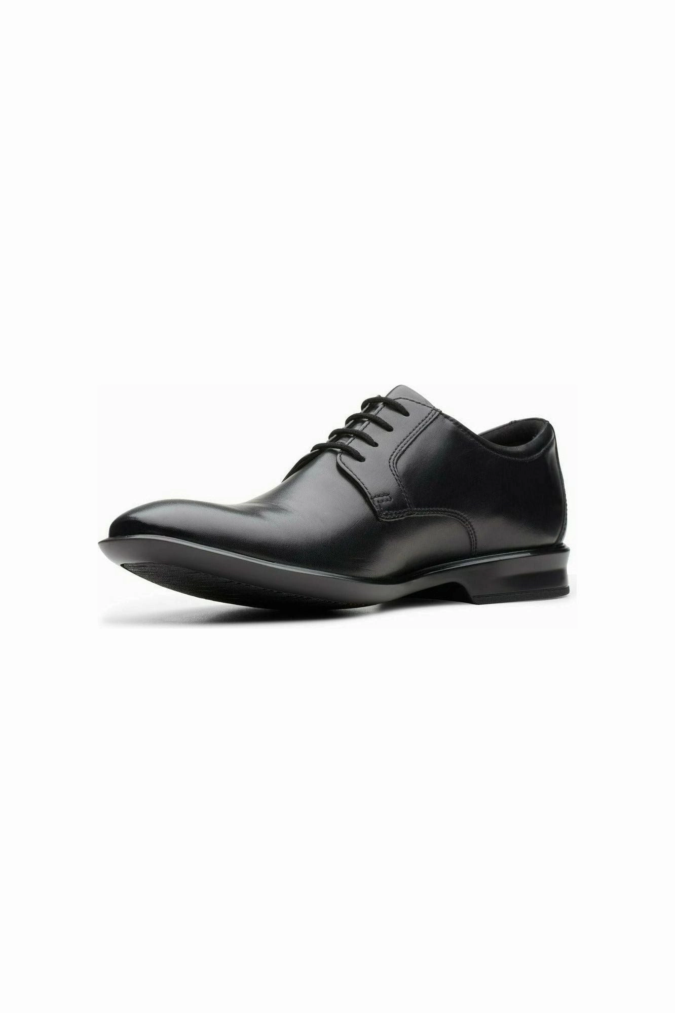 Work Shoes Clarks Bensley Lace Black leather