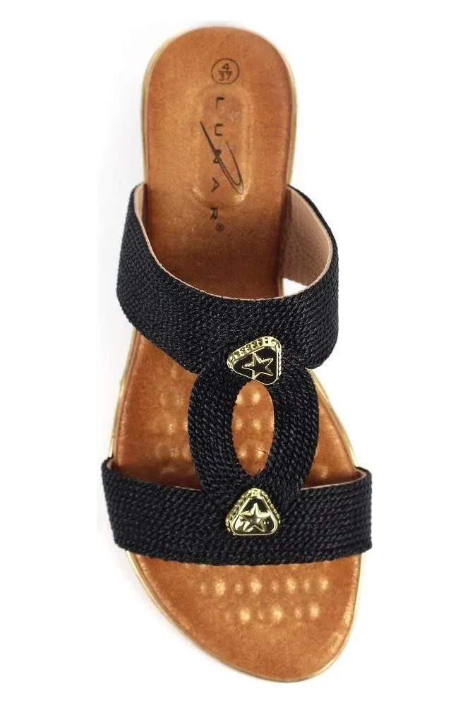 Simple Wear Wide Strap Lunar Calow black JLH395