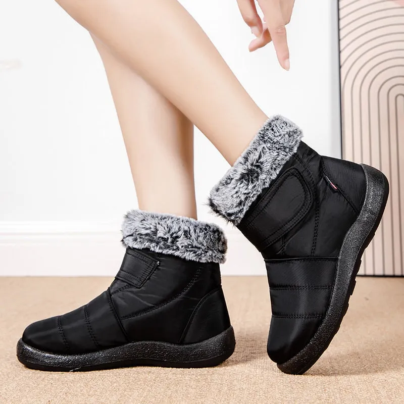 Snow Boots With Fur Cuzcare Orthopedic Winter Boots Warm Snow Ankle Waterproof Non Slip Boots For Women