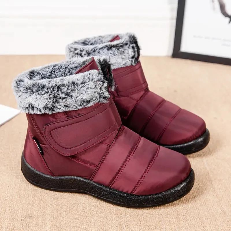 Snow Boots With Zipper Cuzcare Orthopedic Winter Boots Warm Snow Ankle Waterproof Non Slip Boots For Women
