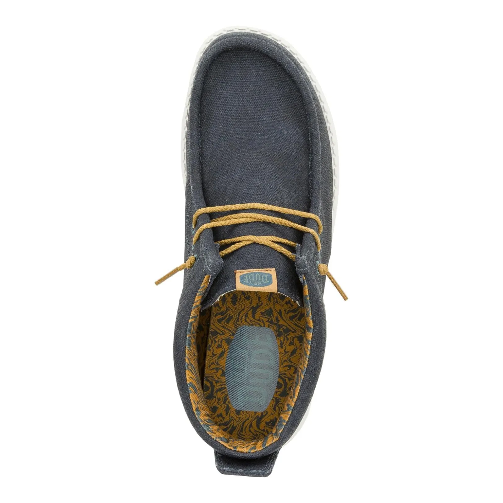 Mesh Lining Minimal Weight Men's Hey Dude, Wally Mid Waxed Canvas Boot