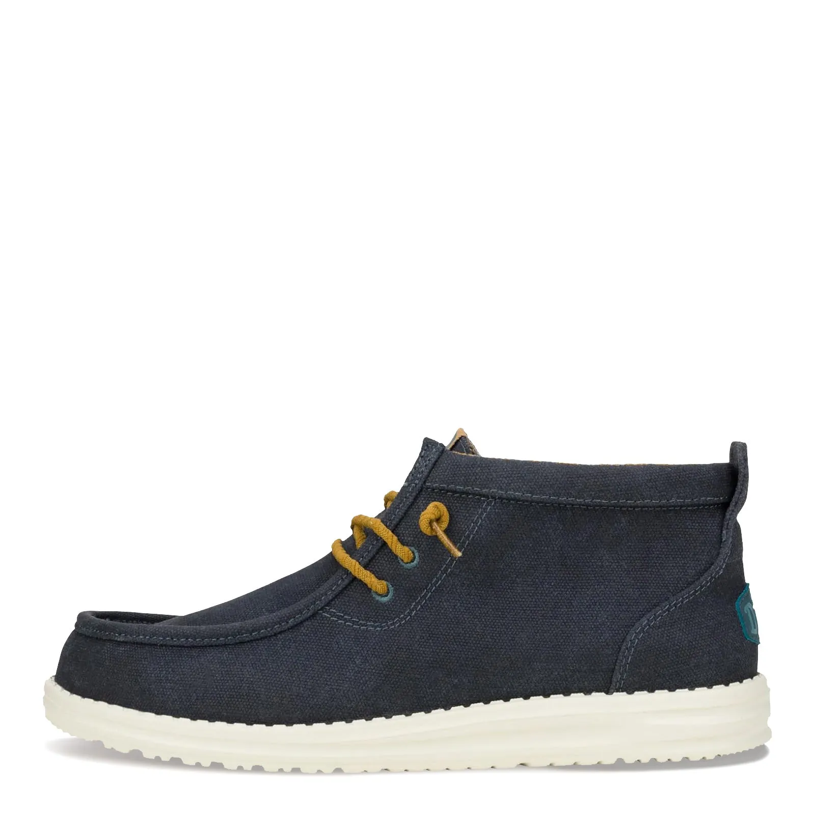 Men's Hey Dude, Wally Mid Waxed Canvas Boot Impact Guard Compact Build