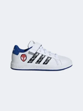 Hello Kitty Adidas Shoes Adidas Grand Court Spider Ps-Boys Sportswear Shoes White/Black/Blue