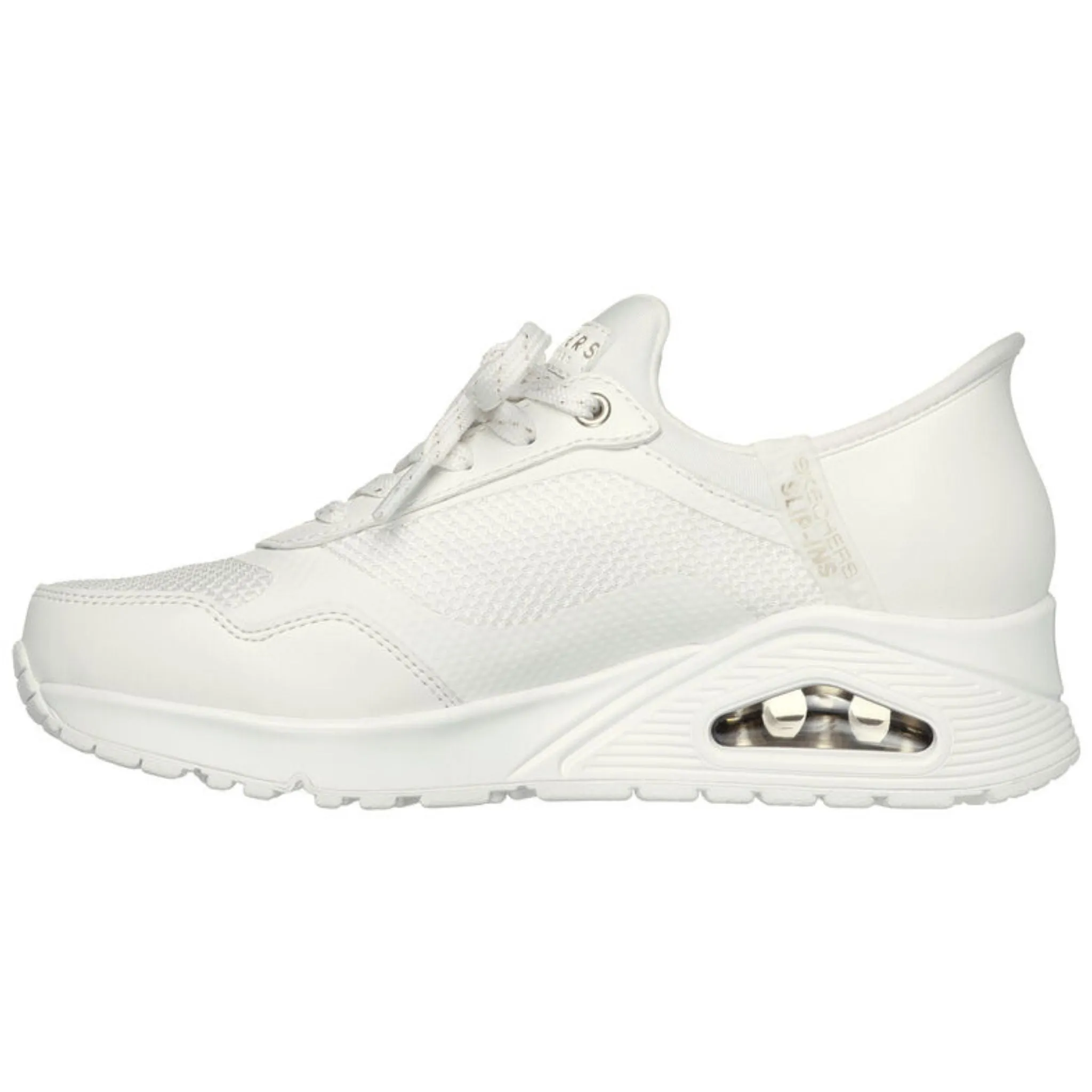 Skechers Women's 177111 UNO Slip-in Air White Casual Shoes Adidas Kevin Garnett Basketball Shoes