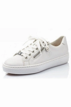 Rieker Womens L59L1-83 in white espadrilles