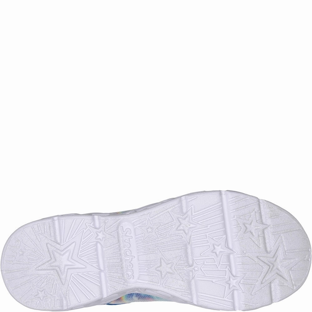 Scratch   Resistant Light support Skechers Galaxy Lights - TieDye Takeoff Trainers