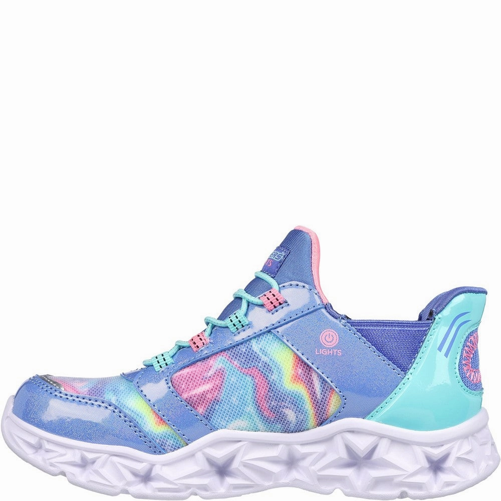Skechers Galaxy Lights - TieDye Takeoff Trainers Weekend Style