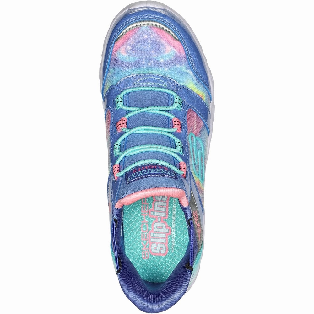 Skechers Galaxy Lights - TieDye Takeoff Trainers Holiday Outfit Chic Basics