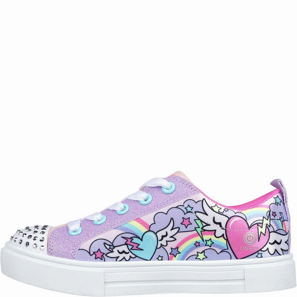 Wind Jog Skechers Twinkle Sparks - Flying Hearts Trainer