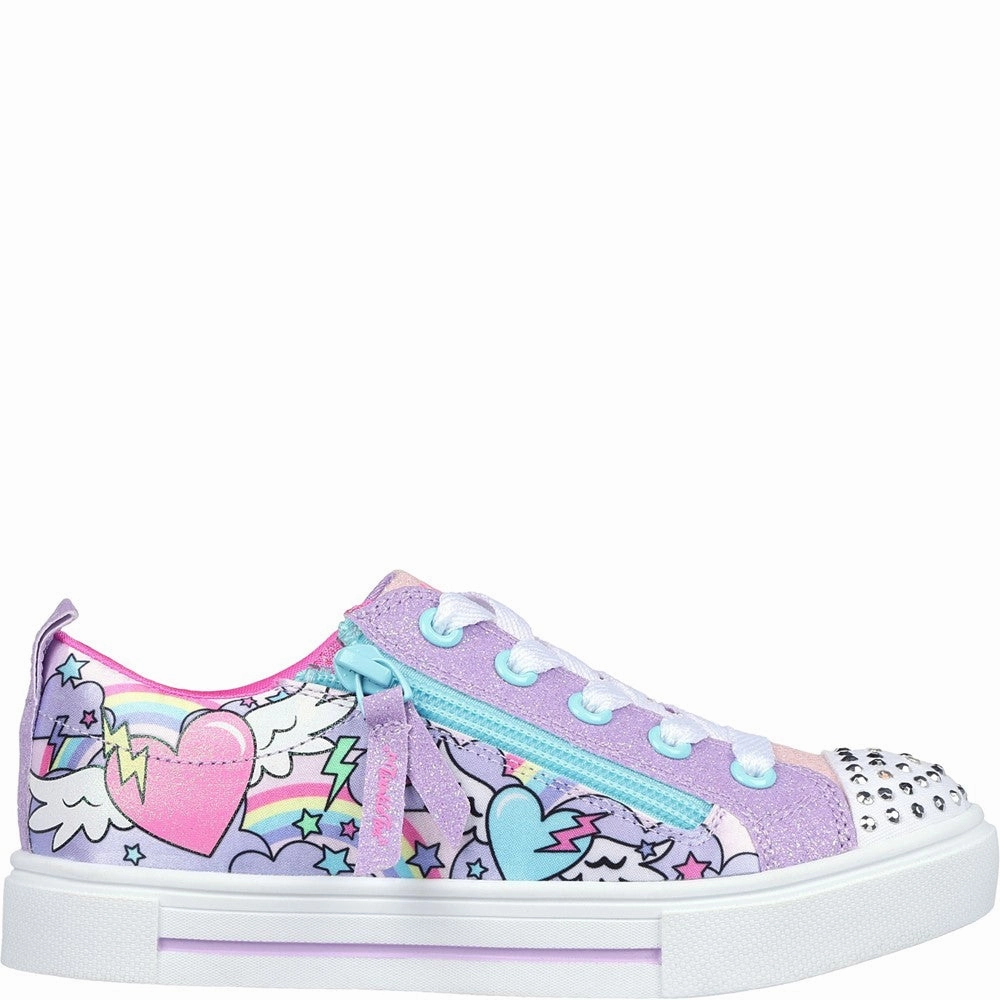 Skechers Twinkle Sparks - Flying Hearts Trainer Light Motion