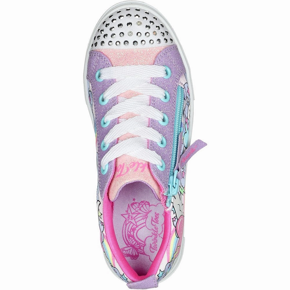 Skechers Twinkle Sparks - Flying Hearts Trainer Adjustable Strap