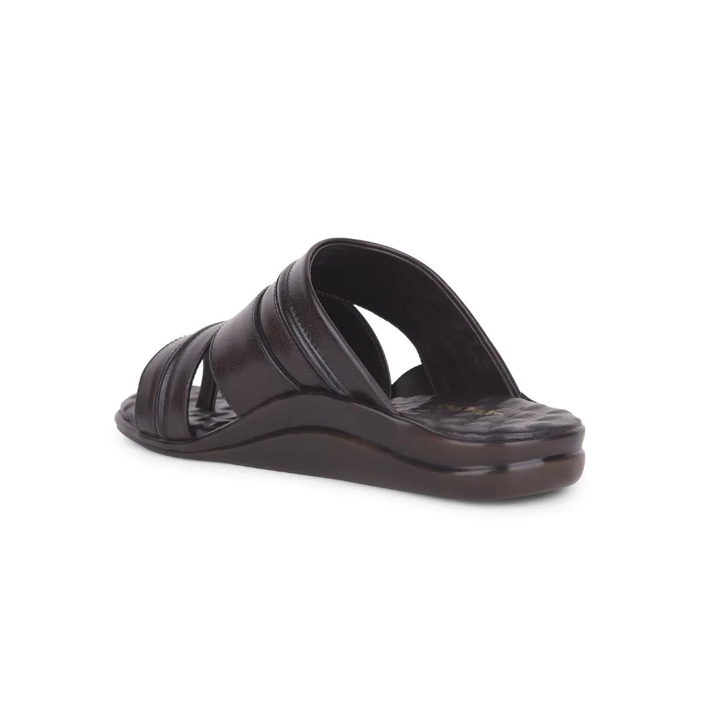 Coolers Brown Casual Slippers For Men 7193-901 By Liberty Fuzzy Socks And Slippers