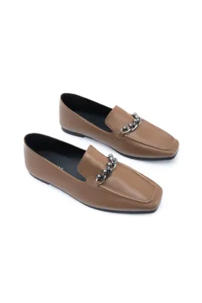 Brown Loafers Pewter Loafers