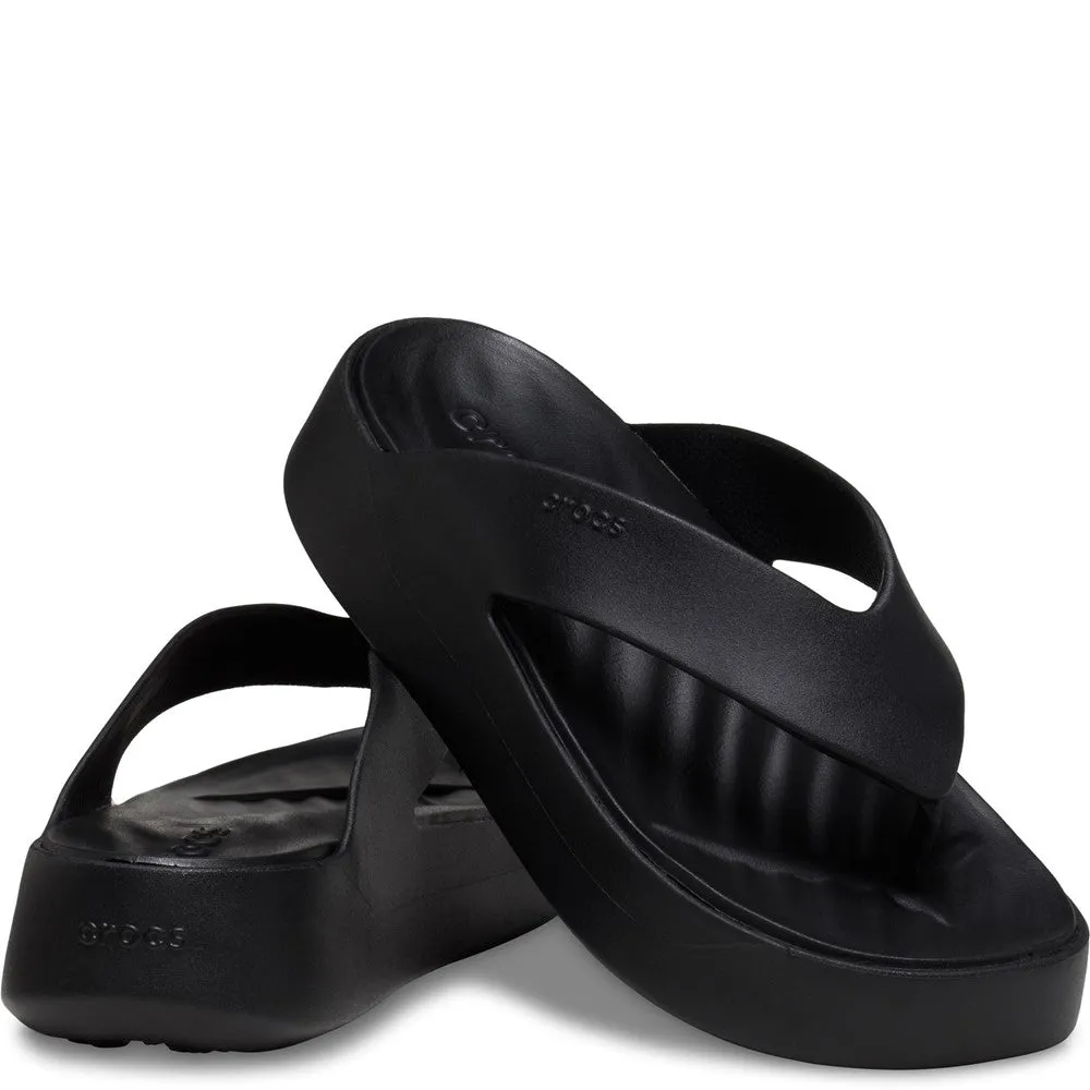 Crocs Getaway Platform Flip Soft Walk Canvas Upper