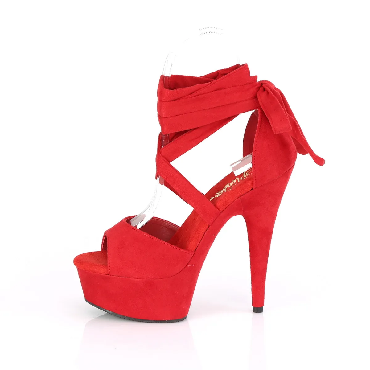 DELIGHT-679 Pleaser Red Faux Suede Sexy Platform Shoes (Pole Dancing Heels) Asics Dynablast Shoes