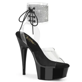 DELIGHT-691-2RS Pleaser Clear/Black Sexy Platform Shoes (Pole Dancing Heels) Asics Shoes Gel Nimbus
