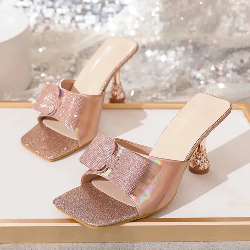 Asics Gel Kayano 26 Running Shoes Diamante glitter quirky Low Thin Heels