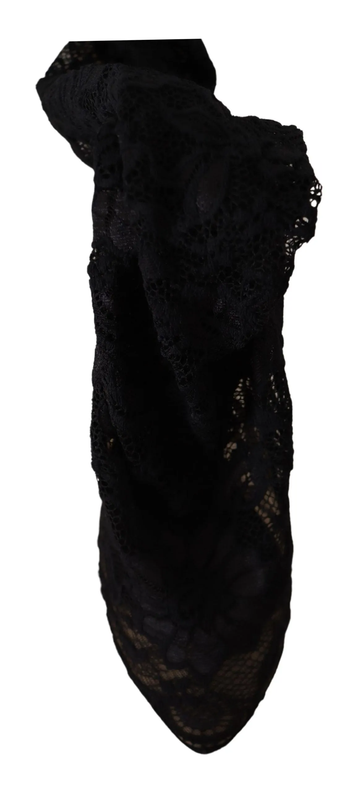 Dolce & Gabbana Black Stretch Socks Taormina Lace Boots Adidas Shoes Y3