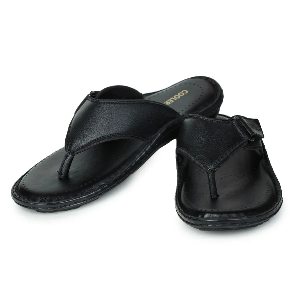 Coolers Casual (Black) Slipper For Men BRL-5 By Liberty Soled Slippers