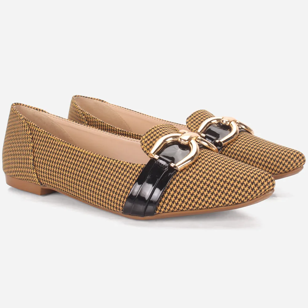 The Row Flat Shoes Women's "FERGIE" Pointed Toe Decorated Flat Pumps