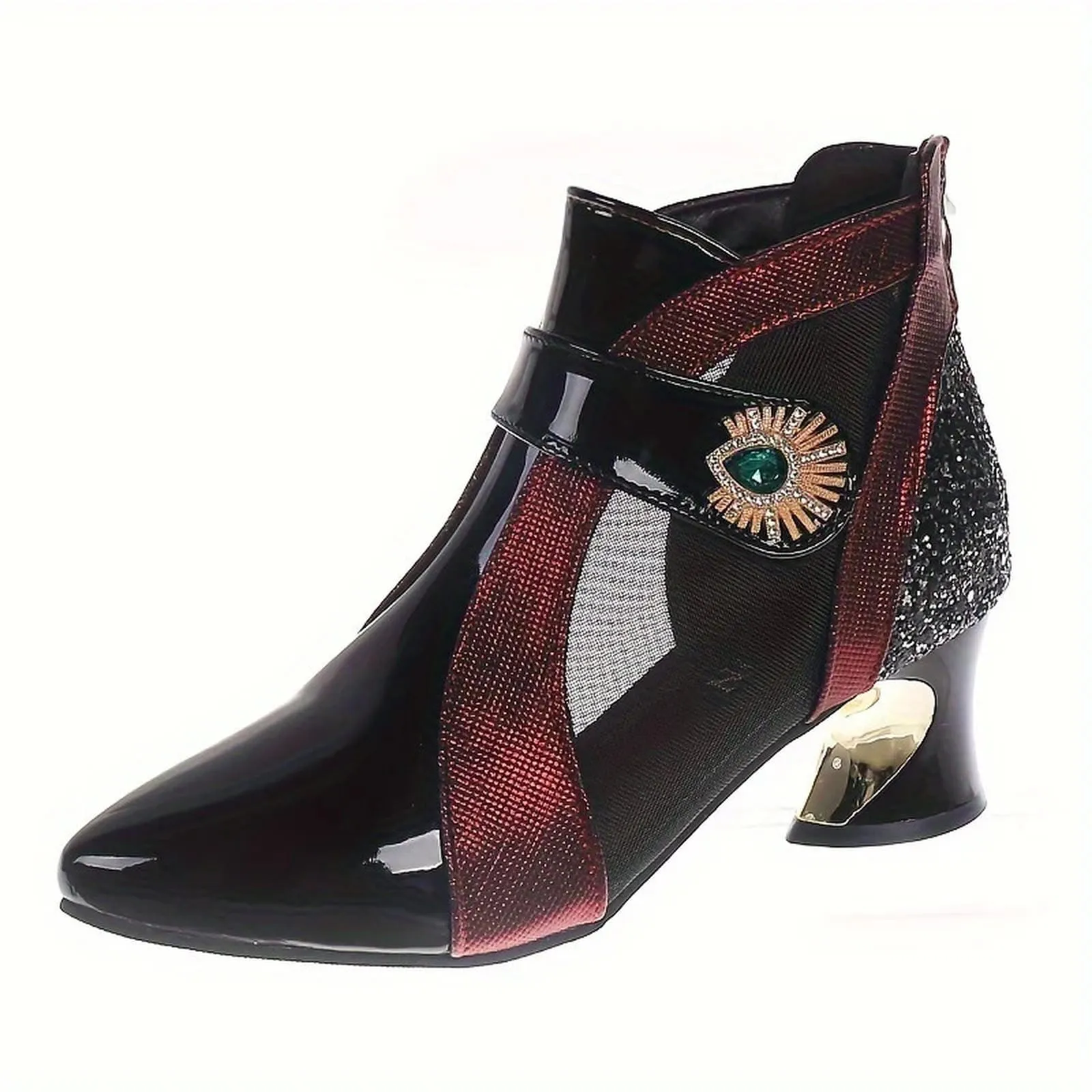 Vionic Dress Shoes For Wedding Women's Elegant French Heel Chelsea Pointed Toe Shoes