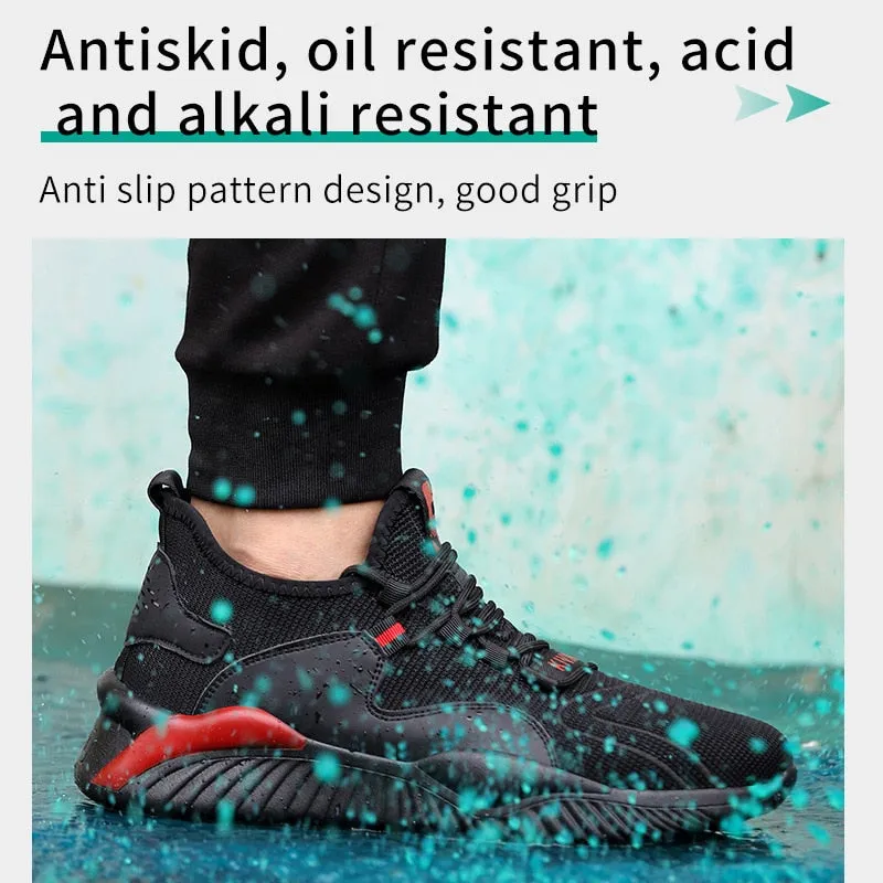 Adidas Heel Shoes Drop Shipping Men's Steel Toe Cap Protective Work Shoes Outdoor Anti Smashing Shoes Men Puncture Proof Safety Shoes Sneakers