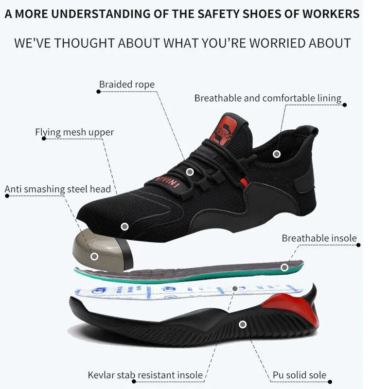 Adidas Samba Shoe Carnival Drop Shipping Men's Steel Toe Cap Protective Work Shoes Outdoor Anti Smashing Shoes Men Puncture Proof Safety Shoes Sneakers