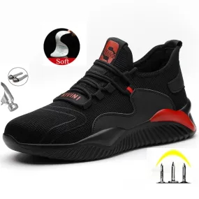 Drop Shipping Men's Steel Toe Cap Protective Work Shoes Outdoor Anti Smashing Shoes Men Puncture Proof Safety Shoes Sneakers Adidas Hiking Shoes Terrex