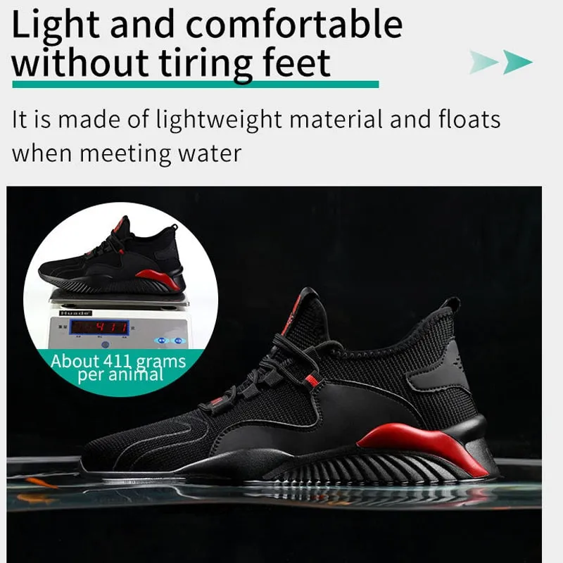 Adidas Comfort Shoes Drop Shipping Men's Steel Toe Cap Protective Work Shoes Outdoor Anti Smashing Shoes Men Puncture Proof Safety Shoes Sneakers