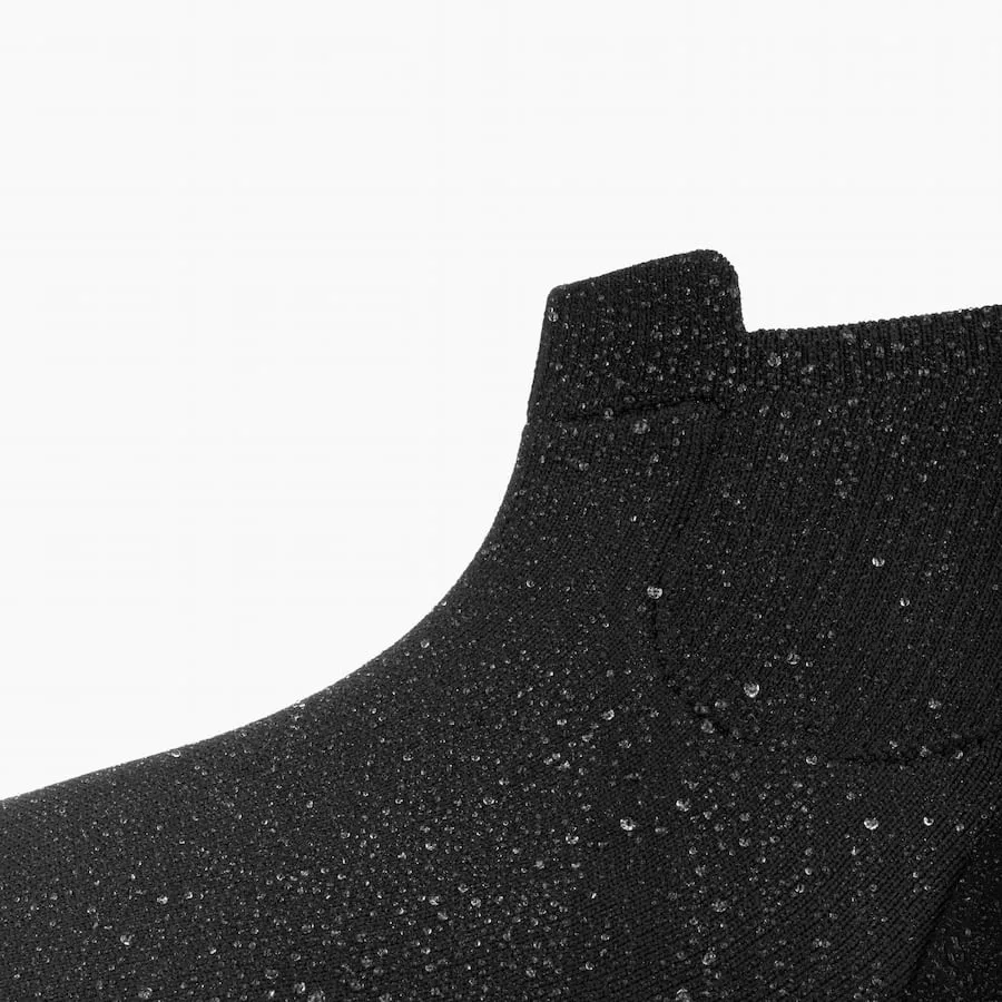 Women's Uptown Chelsea - Black on Black High Top Rain Boots