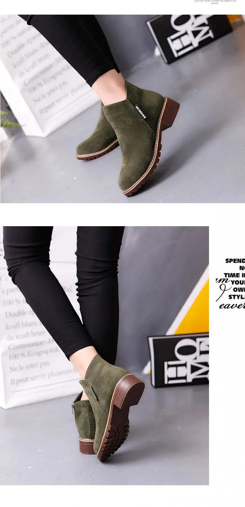 Snow Boots Wide Feet Ankle Boots Comfortable Plus Size Snow Boots for Women Female Platform Boots Botas De Mujer