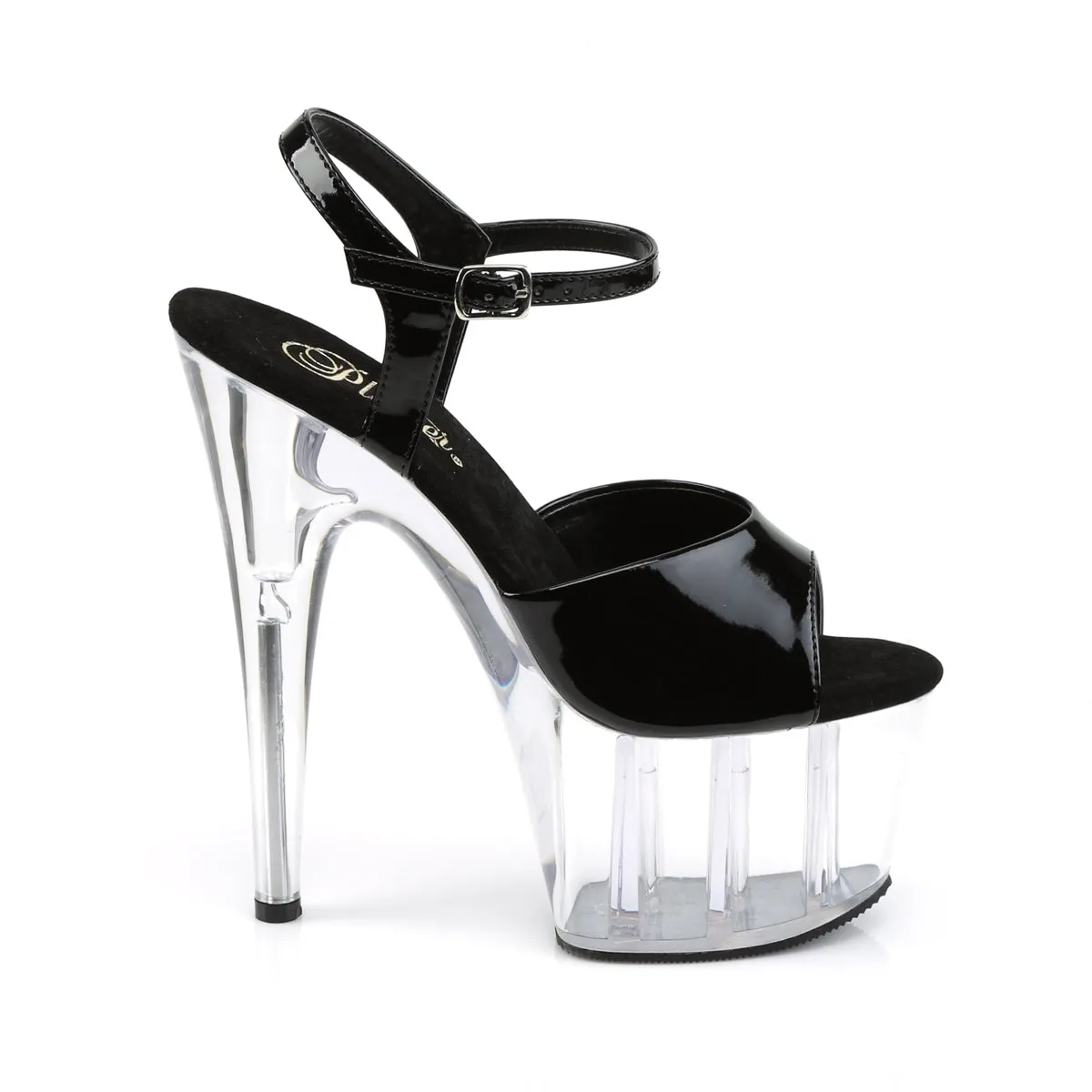 ADORE-709 Pleaser Black Patent Sexy Platform Shoes (Pole Dancing Heels) Asics Gel Tactic Volleyball Shoe