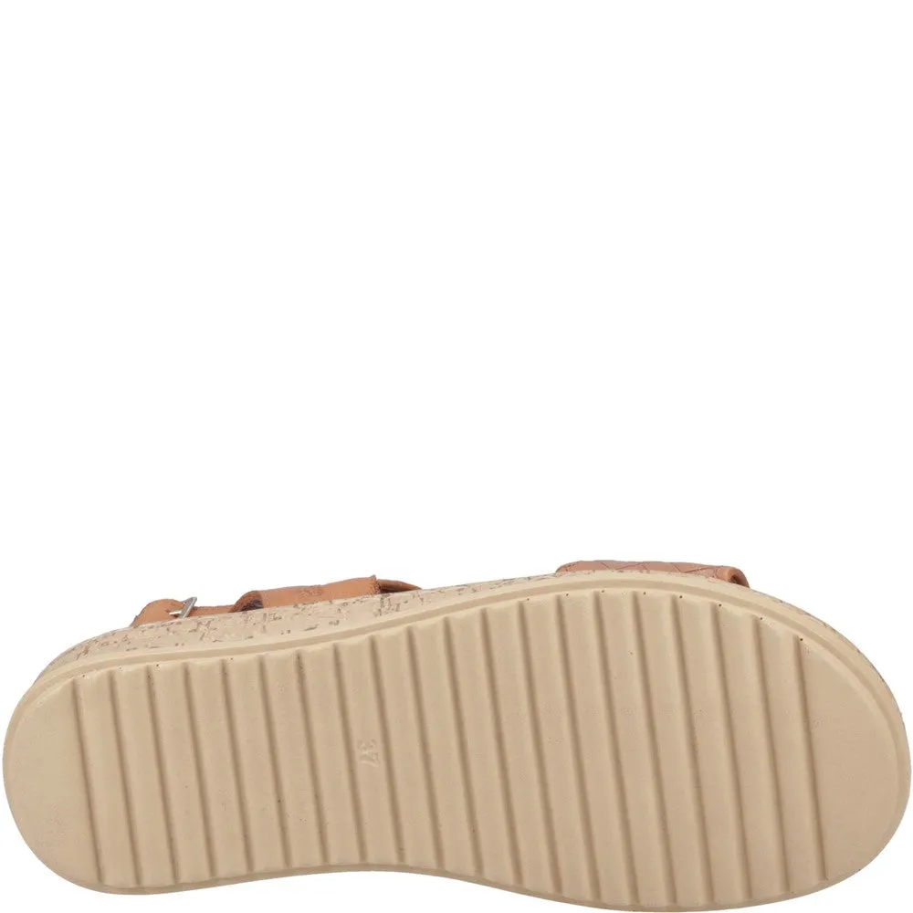 Brunch Walk Light Activity Hush Puppies Ebony Woven Sandal