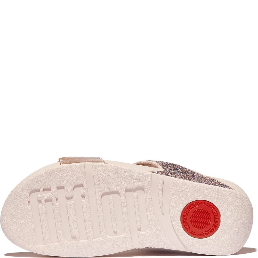 Fitflop Lulu 2 Bar Glitter Sandal Versatile Durable Outdoor Shoes