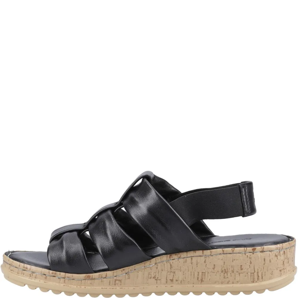 Hush Puppies Eden Wide Fit Sandal Outing Fit Slide On