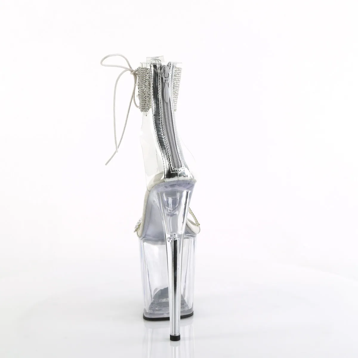 Asics Sky Elite Ff Mt Volleyball Shoe FLAMINGO-827RS Pleaser Clear/Silver Sexy Platform Shoes (Pole Dancing Heels)