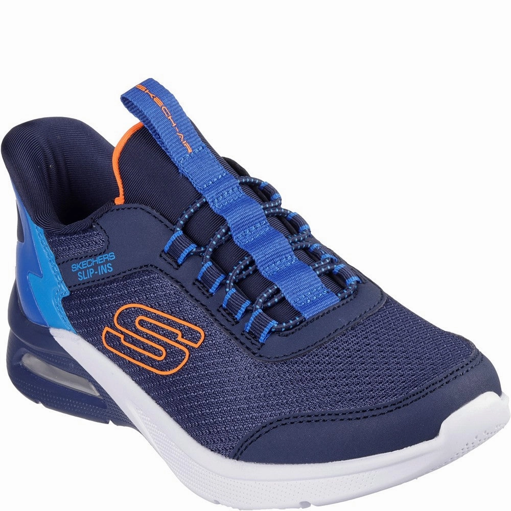 Sun Step Easy To Clean Skechers Microspec Max Brisk-Stripe Trainer
