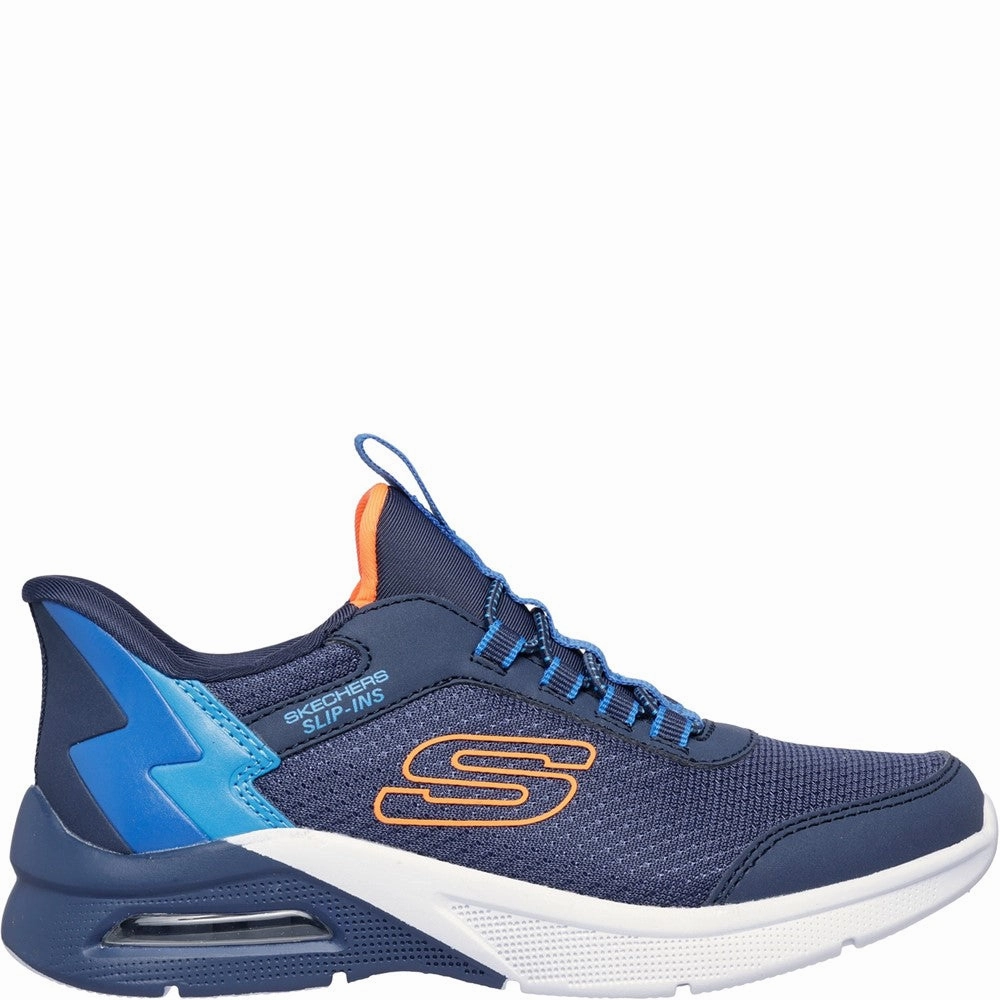 Skechers Microspec Max Brisk-Stripe Trainer LightweightUpper Fast Motion
