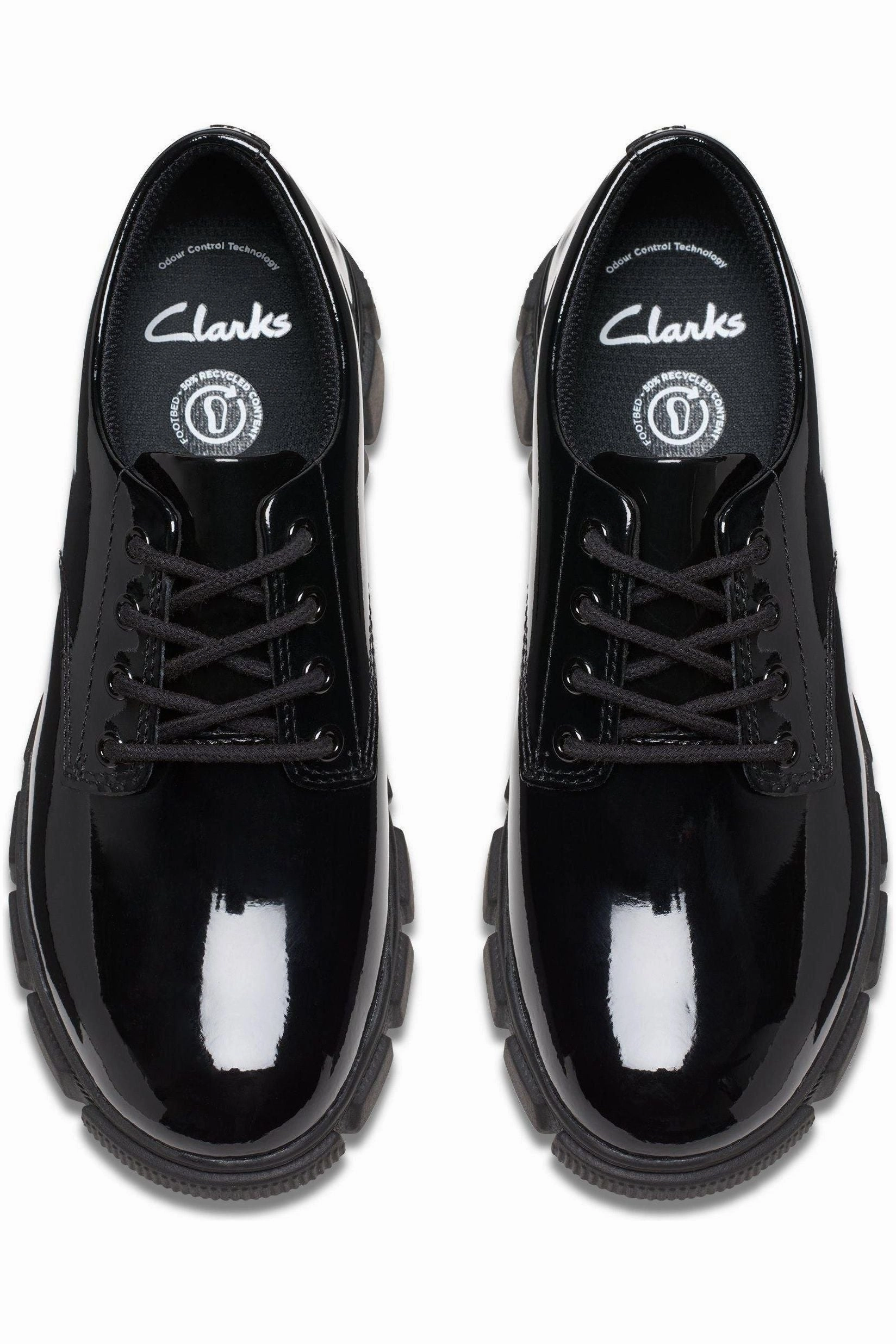 Market Day Clarks Evyn Lace Youth black patent