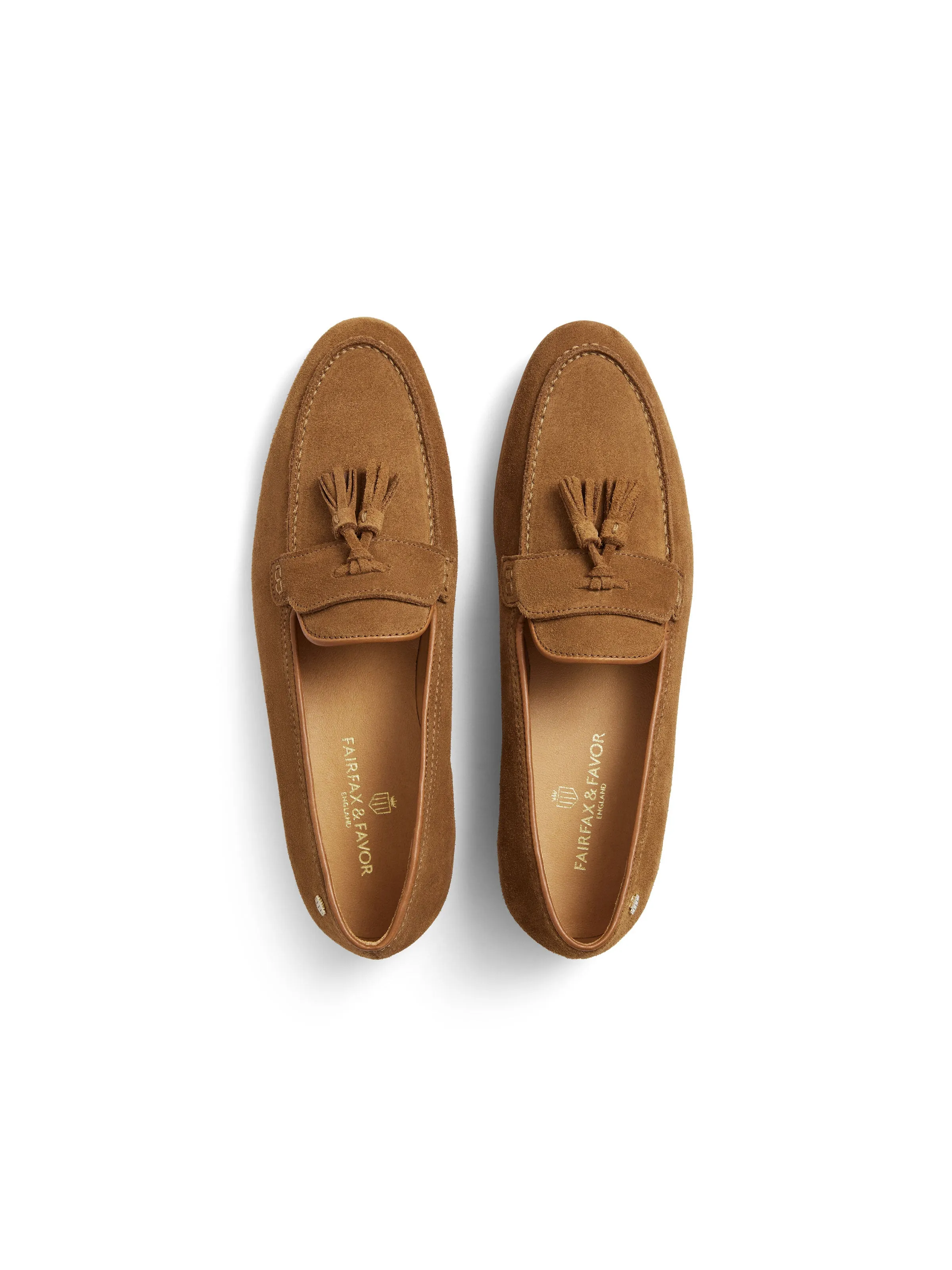 La Rochelle - Tan Suede Cordovan Loafers