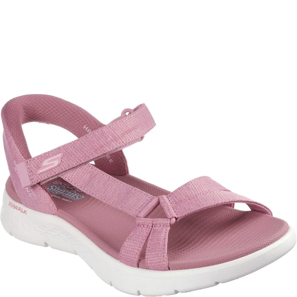 Skechers GO WALK Flex Illuminate Sandal All-Day Use Toe Post Design