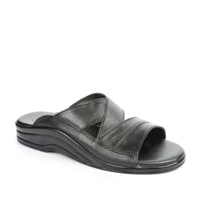 Coolers Casual (Black) Slippers For Men 7123-79 By Liberty My Slippers.com