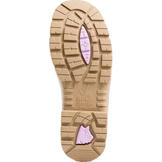 Light Waterproof Work Boots Steel Blue Sand Ladies Hobart Soft Toe Elastic Side Safety Boot (510701) (Pre-Order)