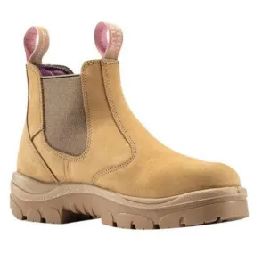 Best Cheap Waterproof Work Boots Steel Blue Sand Ladies Hobart Soft Toe Elastic Side Safety Boot (510701) (Pre-Order)