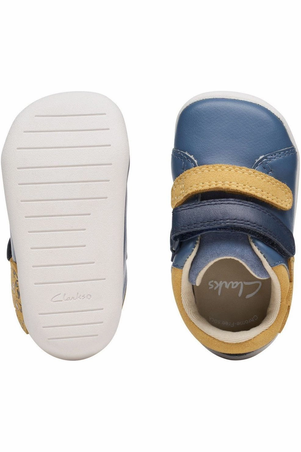 photo shoot Clarks Roamer Race toddler denim blue